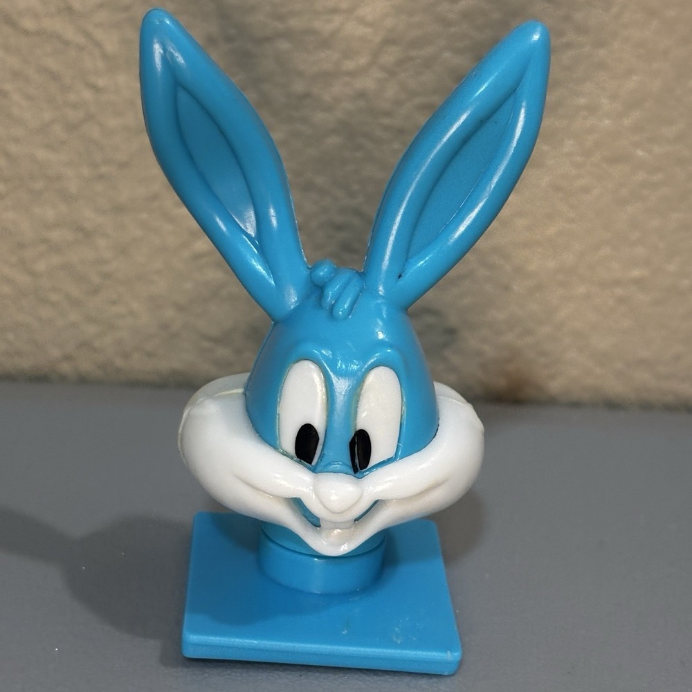 1992 Buster Bunny Warner Bros Blue Tiny Toons Tops‎ Candy Container Collectible - Picture 9 of 9